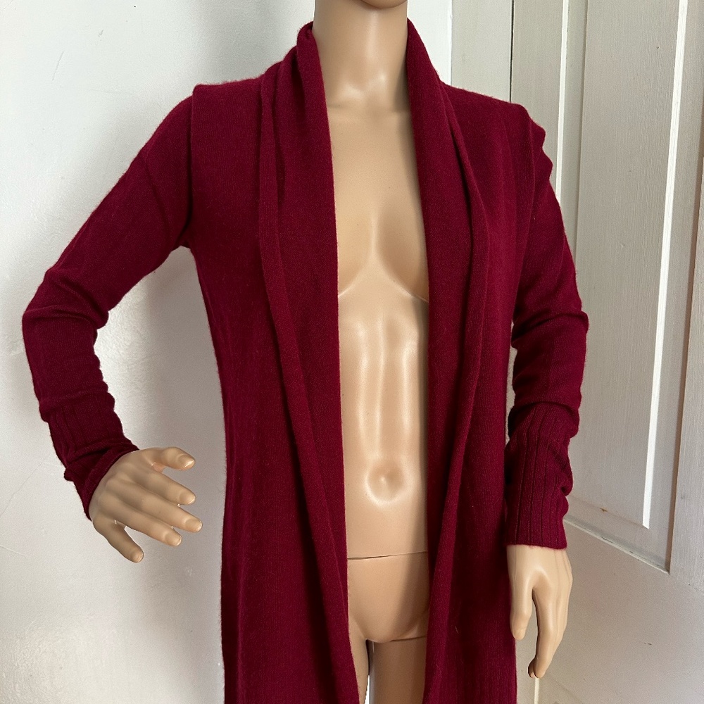 100% Cashmere Open Front Sweater